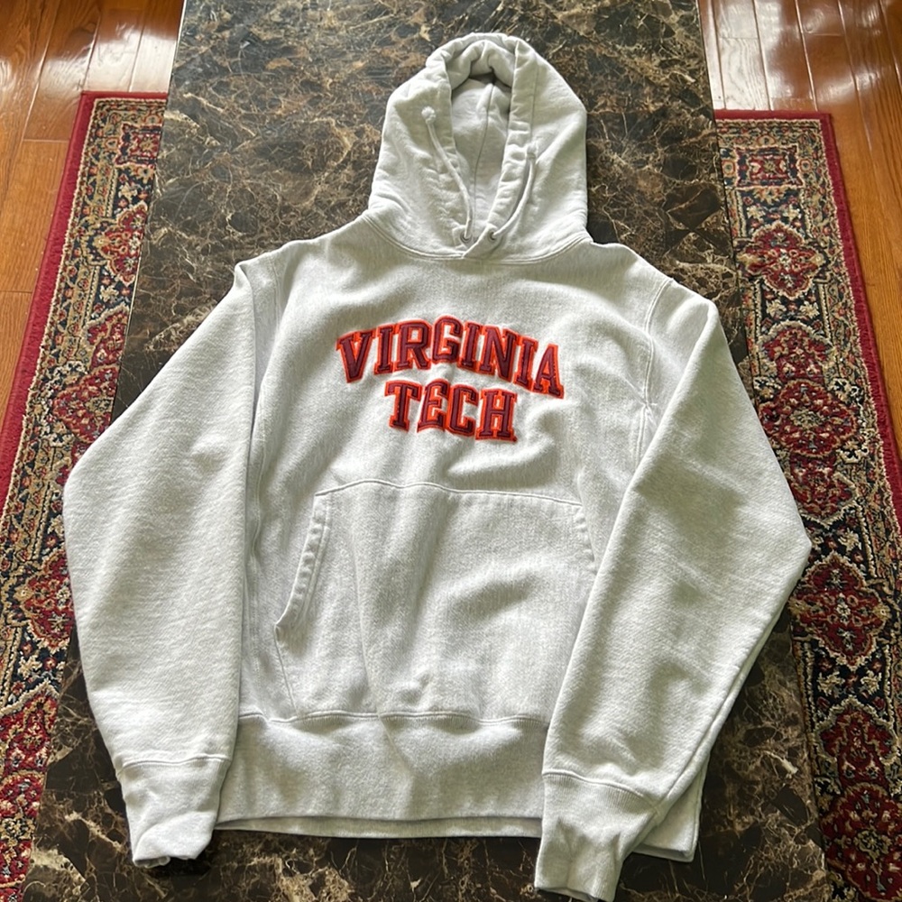 Light gray Virginia Tech hoodie